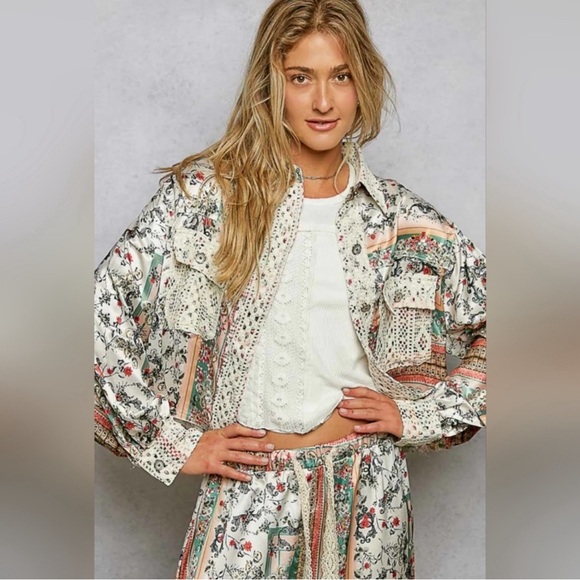 POL Patchwork Jacket and Joggers Set - Picture 6 of 6